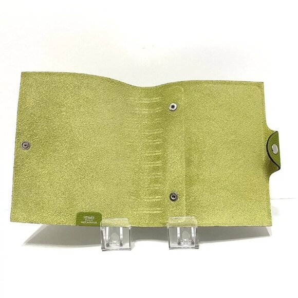 Auth HERMES Ulysse PM Anis Green Taurillon Clemence Accessory Case 306-102024 - Picture 4 of 6